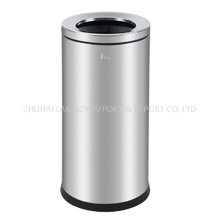 Hotel stainless steel indoor dustbins two layer
