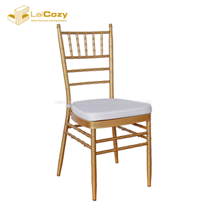 Outdoor Garden Furniture Dining Hall Gold Chiavari Chair