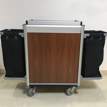 Good Quality Hotel Aluminum Housekeeping Maid Service Trolley