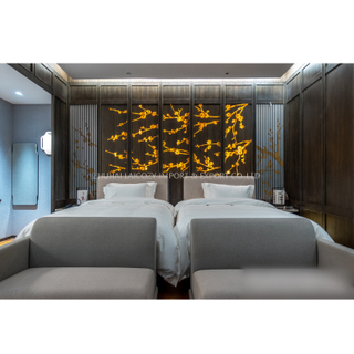 Busniess Hotel MDF Double Standard Bedroom Furniture