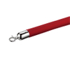 Durable velour ropes with stainless steel hook for crowd control
