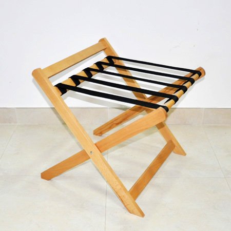 Foldable hotel solid wooden cabinet luggage rack 