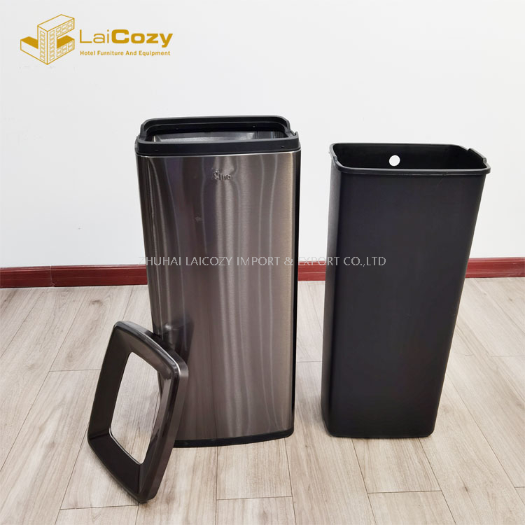 Hotel lobby staliness steel 30L indoor dustbins