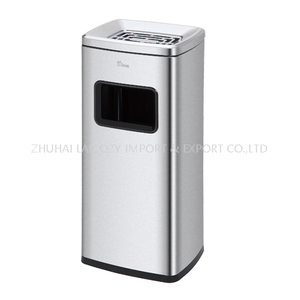 Stainless steel trash can 20L indoor dustbins barrel