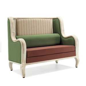 Steel sofa chair with armrest for hotel room or restaurant