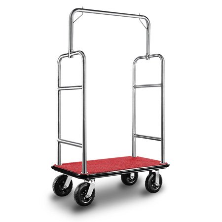 Used lightweight wheeled thick tube hotel Luggage Cart 