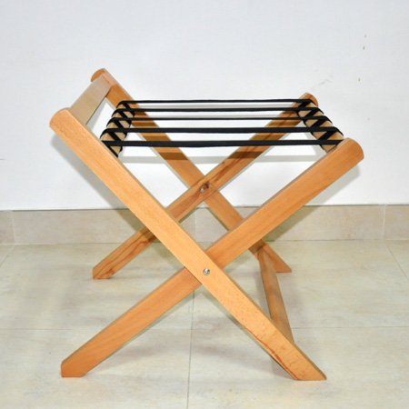 Foldable hotel solid wooden cabinet luggage rack 
