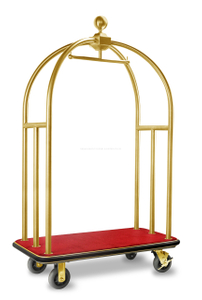  Stainless Steel small lightweight cheap hotel bellman Cart 