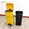 Hospital Used Mask Collection Pedal Indoor Yellow Wastebin