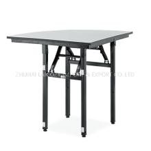  Foldable Wedding Event Dining Metal Banquet Quarter Table 