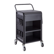Hotel Compact Aluminum Room Service Housekeeping Maid Cart