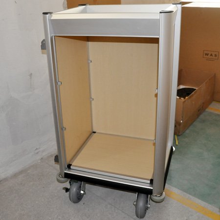  Hotel Auminum Compact Housekeeping Maid Cart 