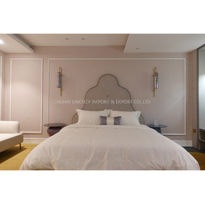 Superior Hotel Bedroom Furniture with Bedside Cabinet And Wardrobe 