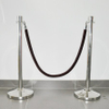 Hotel stainchion velvet rope with stainless steel hook for crowd control