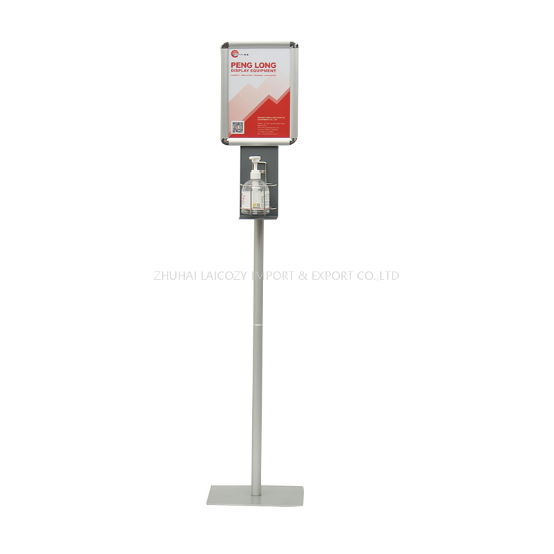  Hand Sanitizer Dispenser Stand With A4 Aluminum Signboard Display