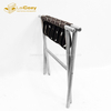 Good Quality Folding Stainless Steel Tray Stand luggage rack 