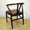 hotel restaurant aluminum chair with different coloroil painting frame 