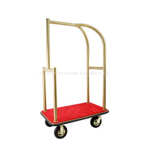 Multifunctional Hotel Lobby Concierge Half Birdcage Luggage trolley
