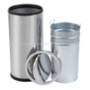 Stainless steel 80L indoor dustbin with lid swing top