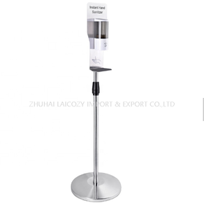 0.5L Movable Stainless Touchless Sensor Soap Sanitizer Dispenser Stand