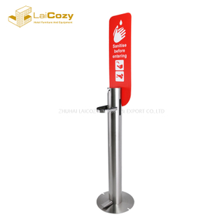 New Stainless Touchless Pedal Hand Soap Dispenser Stand 