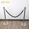 Crowd control queue stainless steel stanchions barrier rope 