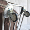 Hotel housekeeping wheeled stainless steel laundry cart