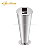 Hotel lobby stainless steel indoor metal dustbins with ashtray