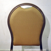 Restaurant aluminium stacking banquet chair with curved seat
