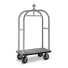 hotel foldable wheeled 304 stainless steel bellman cart 