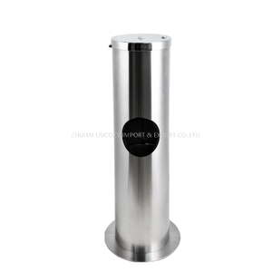Stainless Gym Hand Sanitizing Wet Wipe Dispenser Stand
