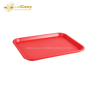 Hotel Restaurants Colorful ABS Non Slip Rectangular Serving Trays