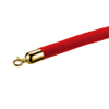 Red velour ropes with golden hooks for stanchion