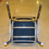 Restaurant aluminium stacking banquet chair with curved seat