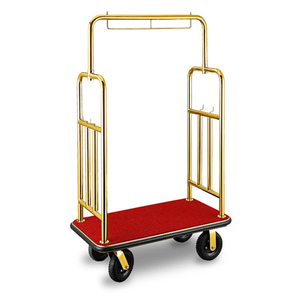 Hotel popular stainless steel luggage carts